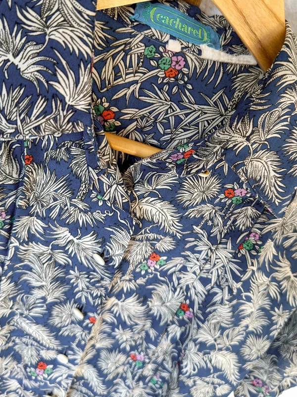 Cacharel Vintage 80er Kurzarmbluse S — 2