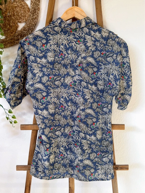 Cacharel Vintage 80er Kurzarmbluse S — 4